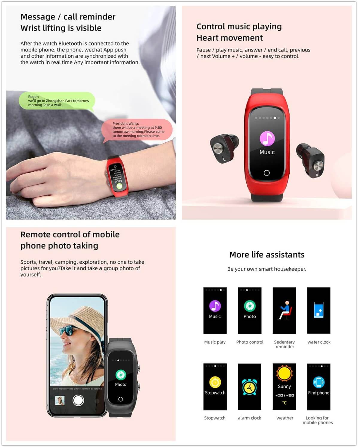 Kumi N8 smartwatch ساعت هوشمند