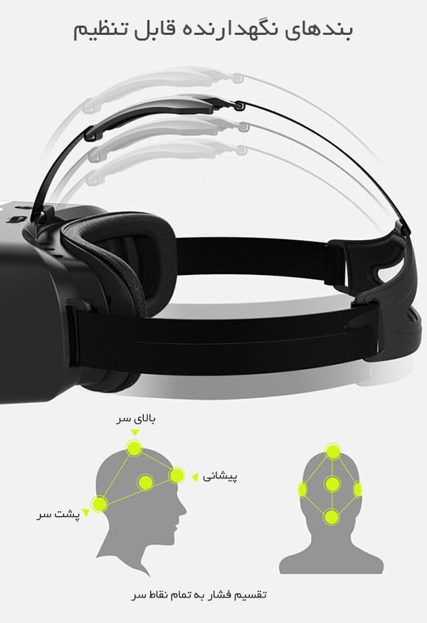 عینک واقعیت مجازی با هدفون VRP-G04EA
