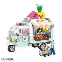Lego made Loz tricycle fruit shop design 1737
